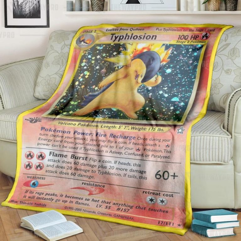 Pokemon Typhlosion Blanket