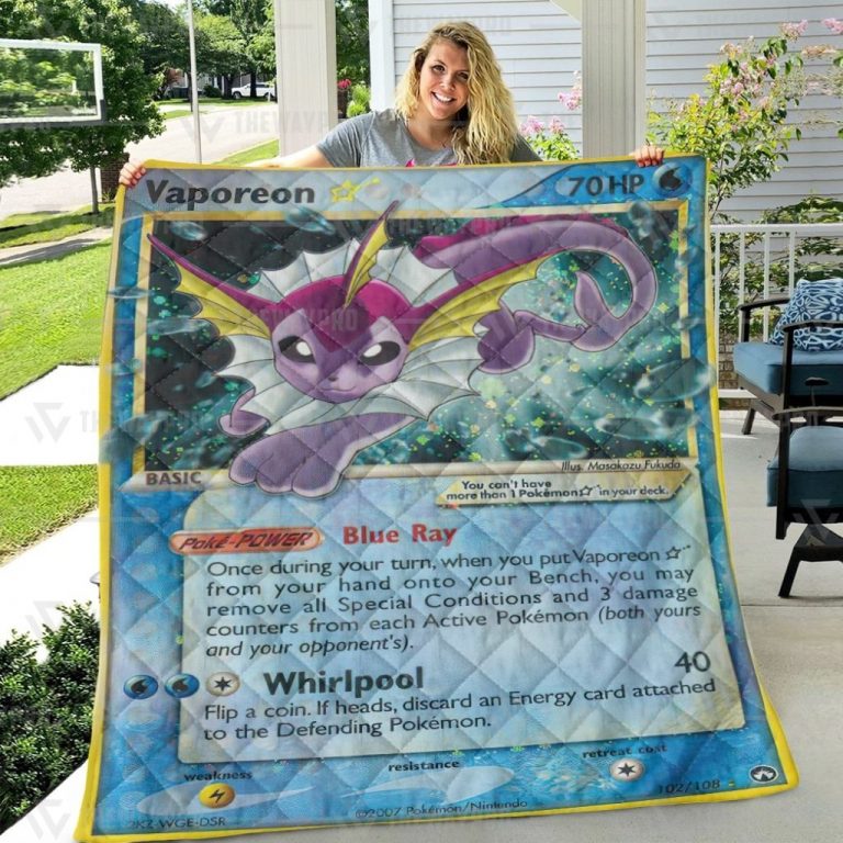 Pokemon Vaporeon Gold Star quilt 4