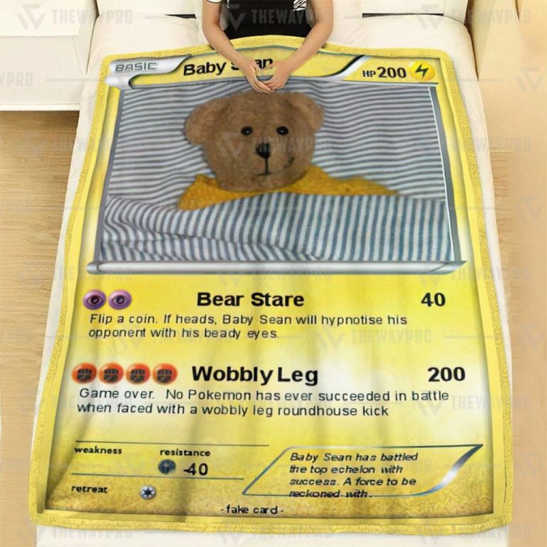 Pokemon card Baby Sean blanket 2