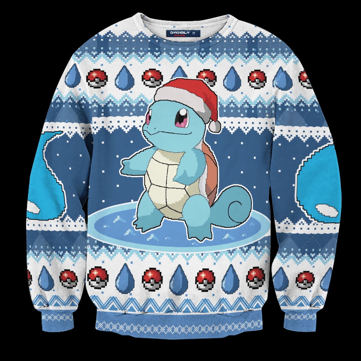 Pokemon pokeball Christmas Squirtle sweater, sweatshirt 3 Pokemon pokeball Christmas Squirtle sweater sweatshirt 3