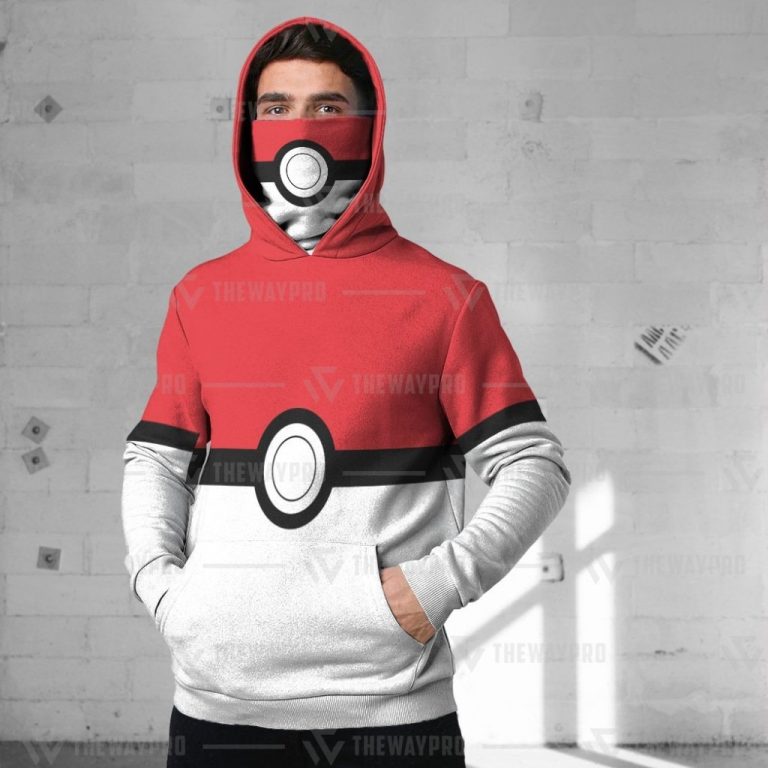 Pokemon Pokeball Hoodie Mask 1 Pokemon pokeball hoodie mask 1
