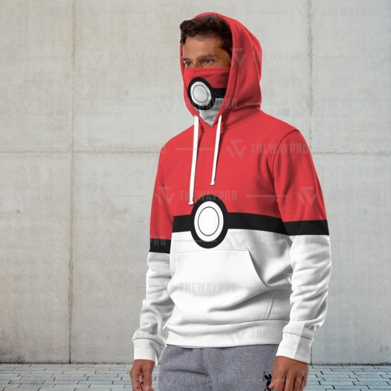 Pokemon Pokeball Hoodie Mask 2 Pokemon pokeball hoodie mask 2