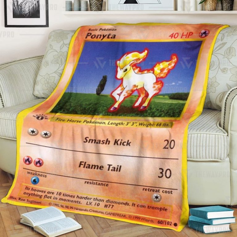 Ponyta Pokemon blanket 1