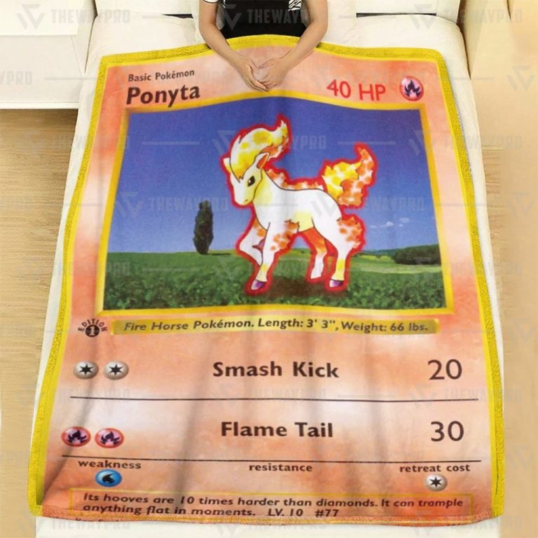 Ponyta Pokemon blanket 3