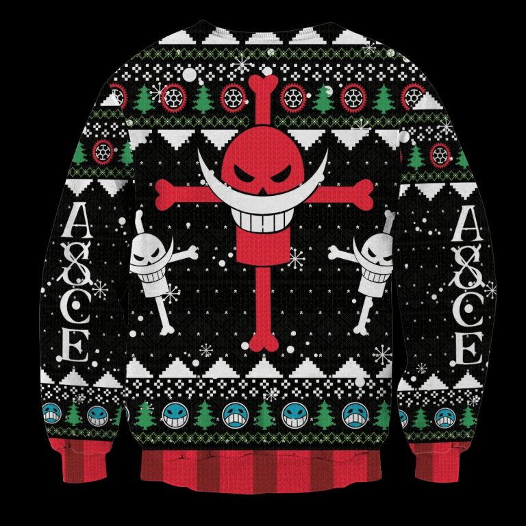 Portgas D Ace ASCE One Piece christmas sweater, sweatshirt 1 Portgas D Ace ASCE One Piece christmas sweater sweatshirt 1