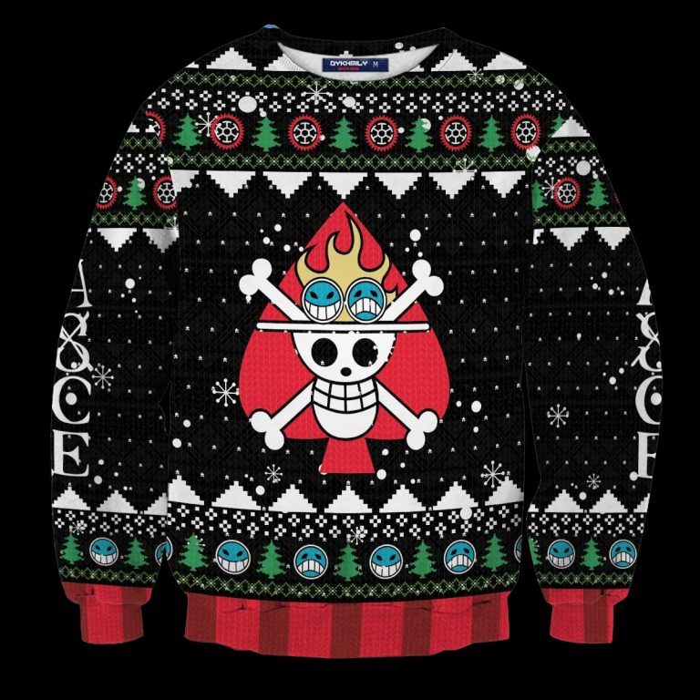 Portgas D Ace ASCE One Piece christmas sweater, sweatshirt 3 Portgas D Ace ASCE One Piece christmas sweater sweatshirt 3