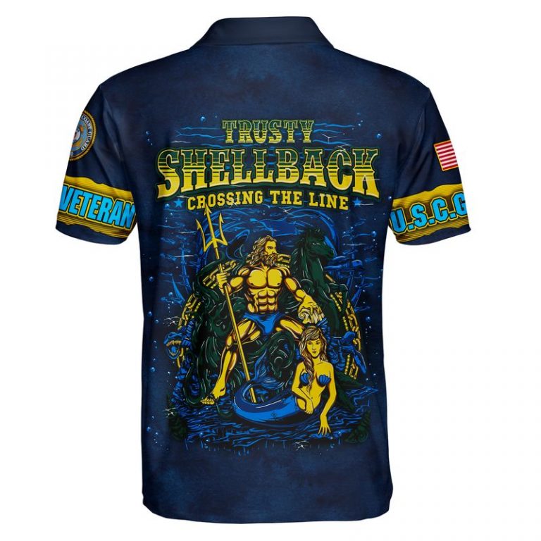 Poseidon Mermaid US Coast guard trusty shellback crossing the line 3d shirt, hoodie (2) Poseidon Mermaid US Coast guard trusty shellback crossing the line 3d shirt hoodie 2