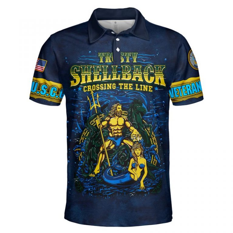 Poseidon Mermaid US Coast guard trusty shellback crossing the line 3d shirt, hoodie (3) Poseidon Mermaid US Coast guard trusty shellback crossing the line 3d shirt hoodie 3