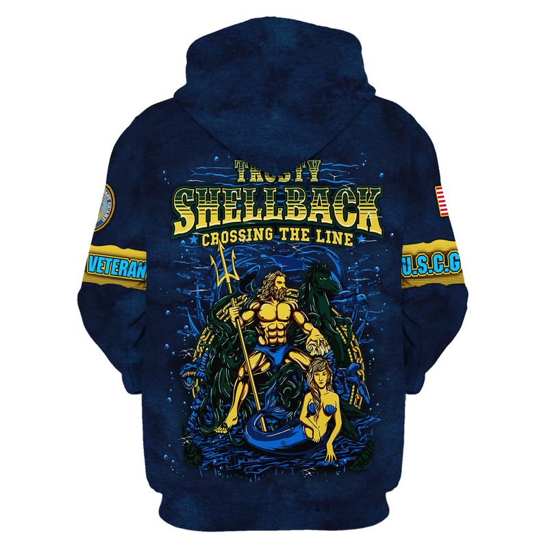 Poseidon Mermaid US Coast guard trusty shellback crossing the line 3d shirt, hoodie 4 Poseidon Mermaid US Coast guard trusty shellback crossing the line 3d shirt hoodie 4