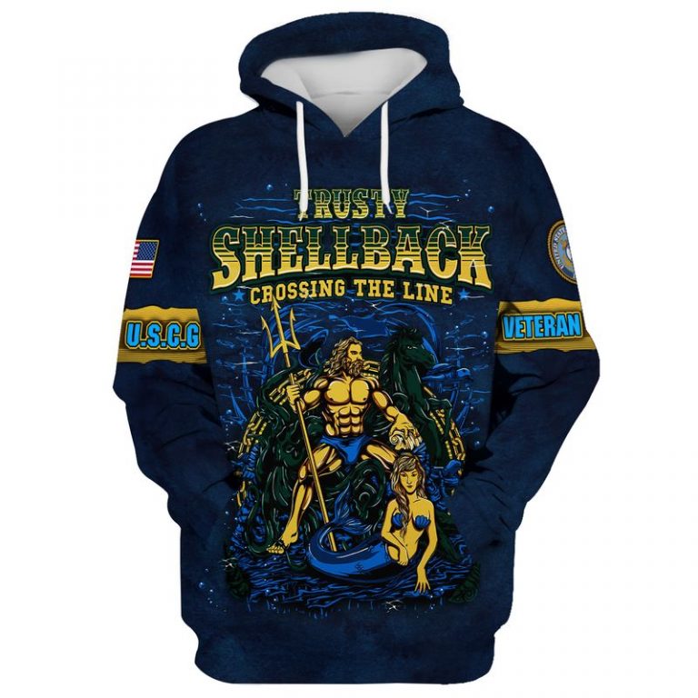 Poseidon Mermaid US Coast guard trusty shellback crossing the line 3d shirt, hoodie (5) Poseidon Mermaid US Coast guard trusty shellback crossing the line 3d shirt hoodie 5
