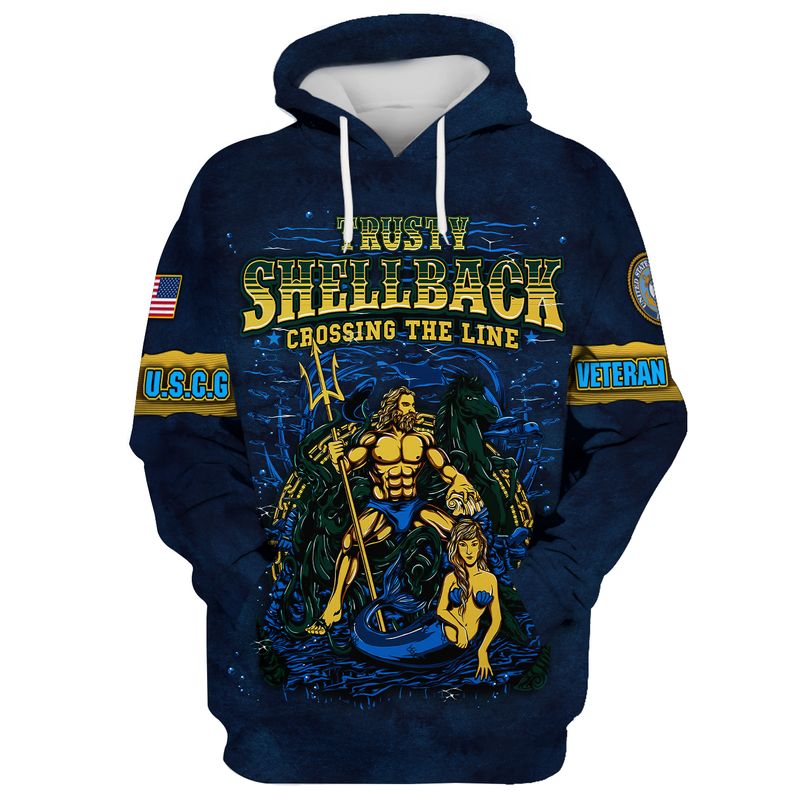 Poseidon Mermaid US Coast guard trusty shellback crossing the line 3d shirt, hoodie 5 Poseidon Mermaid US Coast guard trusty shellback crossing the line 3d shirt hoodie 5