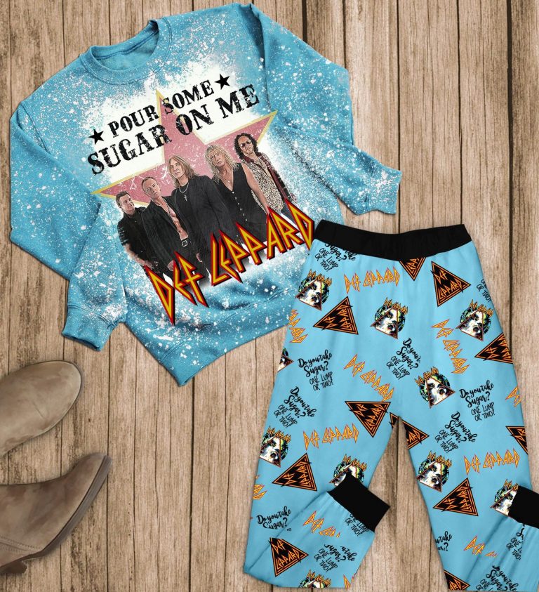Pour some sugar on me Def Leppard do you take sugar one lump or two pajamas set 1