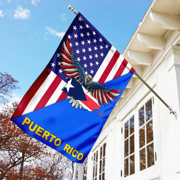 Puerto Rico American Eagle Flag 3