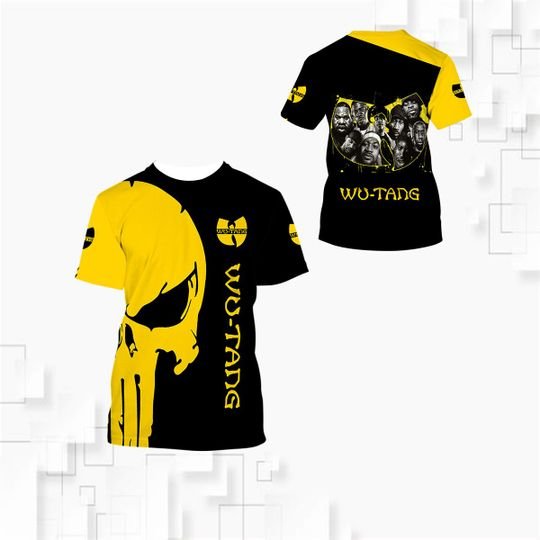Punisher Skull Wu-tang clan 3d all over printed hoodie 3 Punisher Skull Wu tang clan 3d all over printed hoodie2