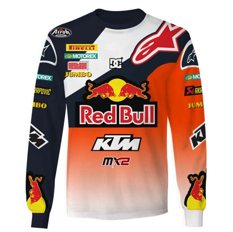 Red Bull KTM Racing custom name and number 3d shirt, hoodie (3) Red Bull KTM Racing custom name and number 3d shirt hoodie 3