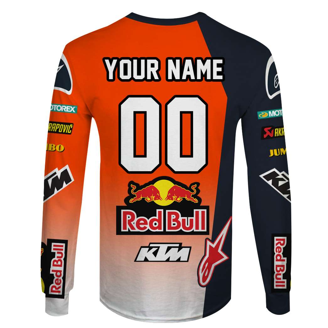 Red Bull KTM Racing custom name and number 3d shirt, hoodie 5 Red Bull KTM Racing custom name and number 3d shirt hoodie 4