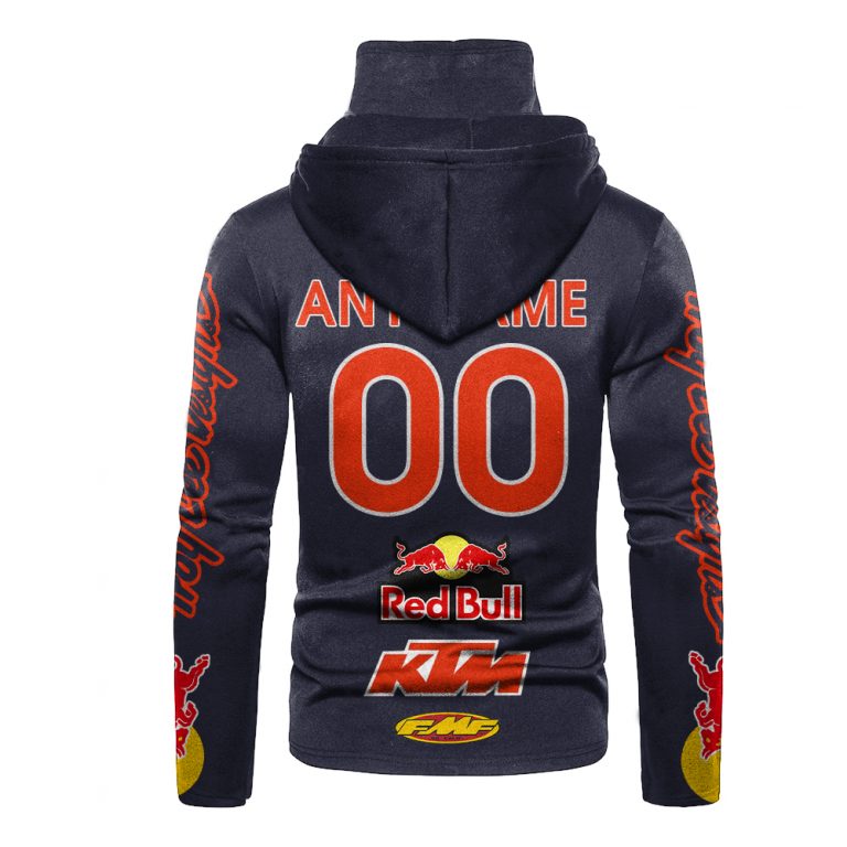 Red Bull KTM Racing custom name and number hoodie mask (2) Red Bull KTM Racing custom name and number hoodie mask 2