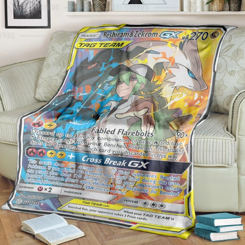 Reshiram Zekrom GX Cosmic Eclipse Pokemon blanket 2 Reshiram Zekrom GX Cosmic Eclipse Pokemon blanket 3