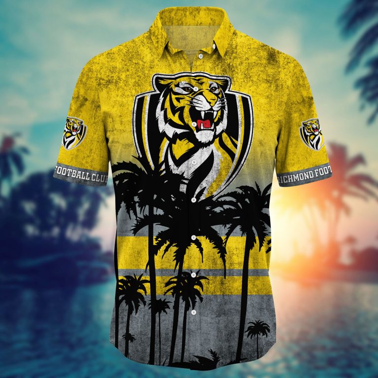 Richmond Tigers AFL Hawaiian shirt short 1