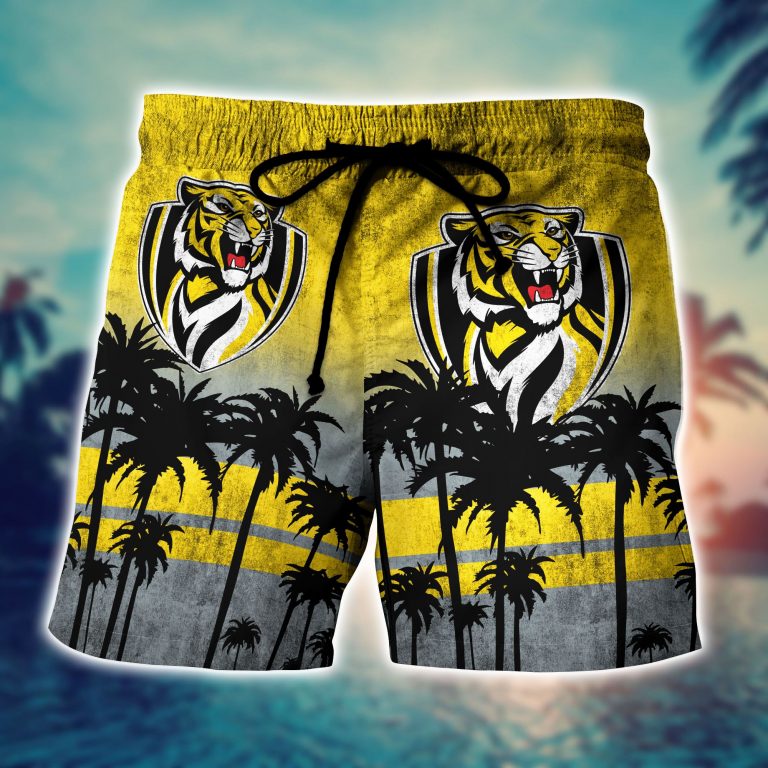Richmond Tigers AFL Hawaiian shirt short 3