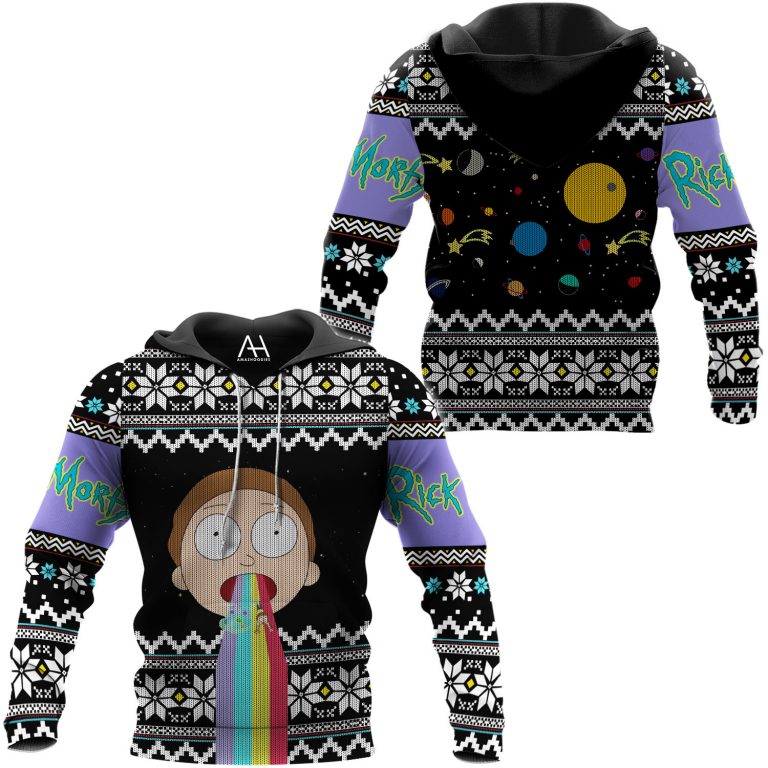 Rick And Morty galaxy 3d shirt hoodie 3