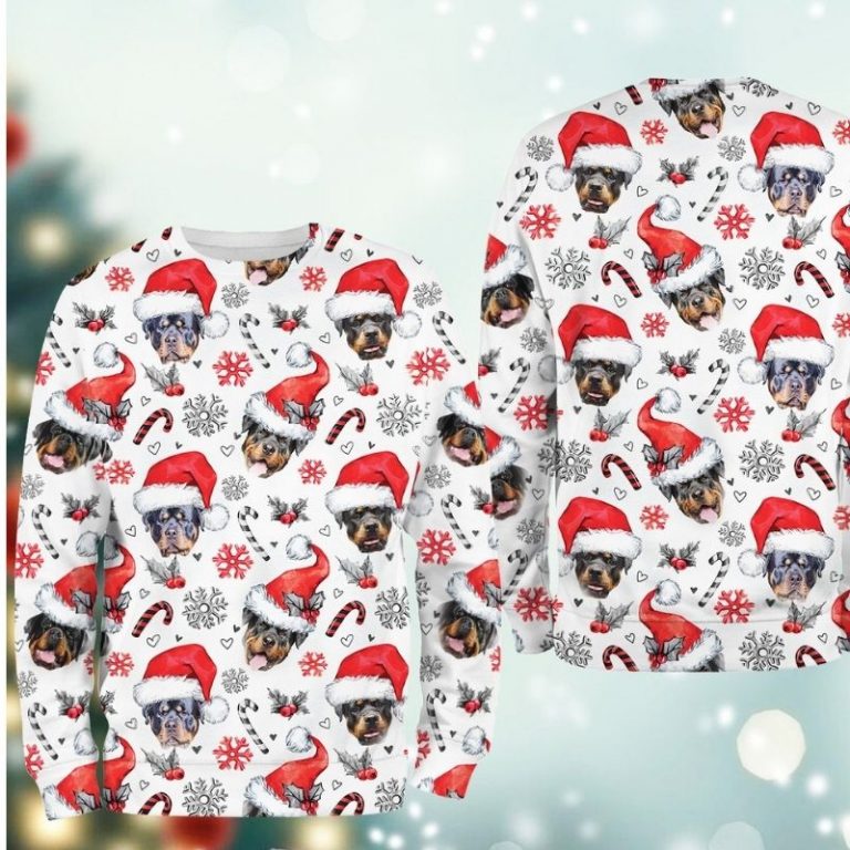 Rottweiler Dog Xmas Christmas Decor sweatshirt (4) Rottweiler Dog Xmas Christmas Decor sweatshirt 4