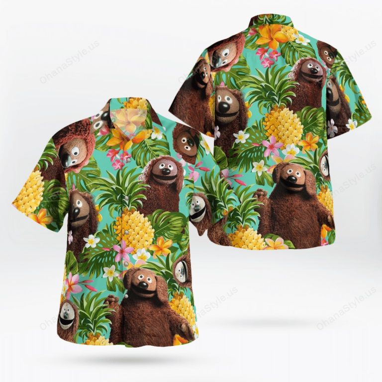 Rowlf the Dog pineapple tropical hawaiian shirt 1