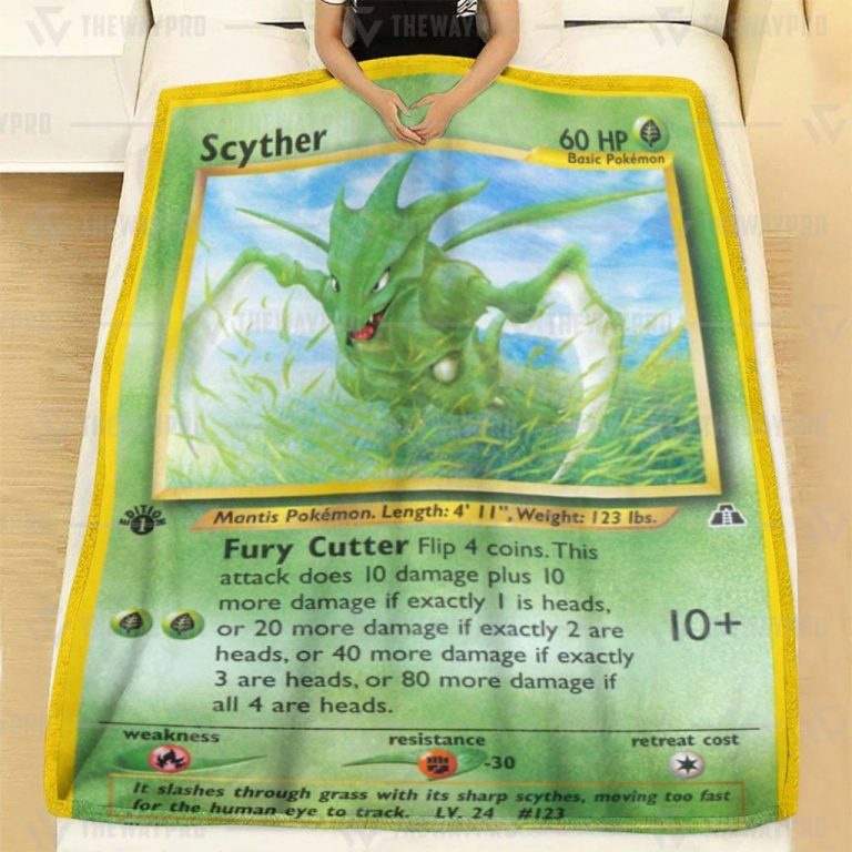 Scyther 1st Pokemon blanket 1