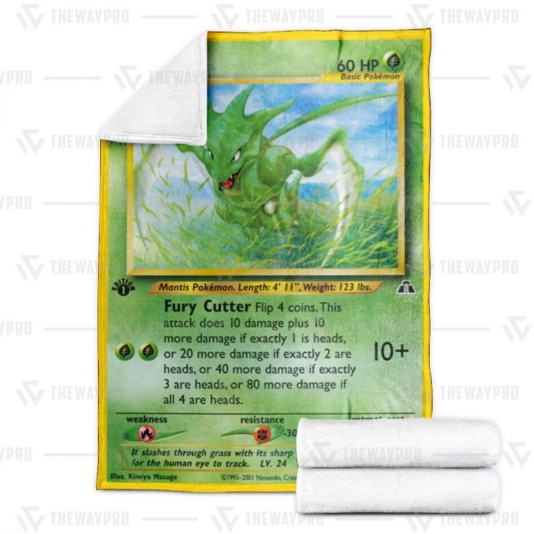 Scyther 1st Pokemon blanket 2