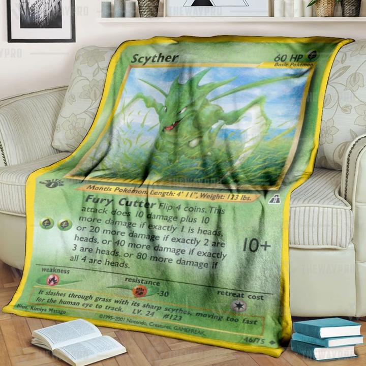Scyther 1st Pokemon blanket
