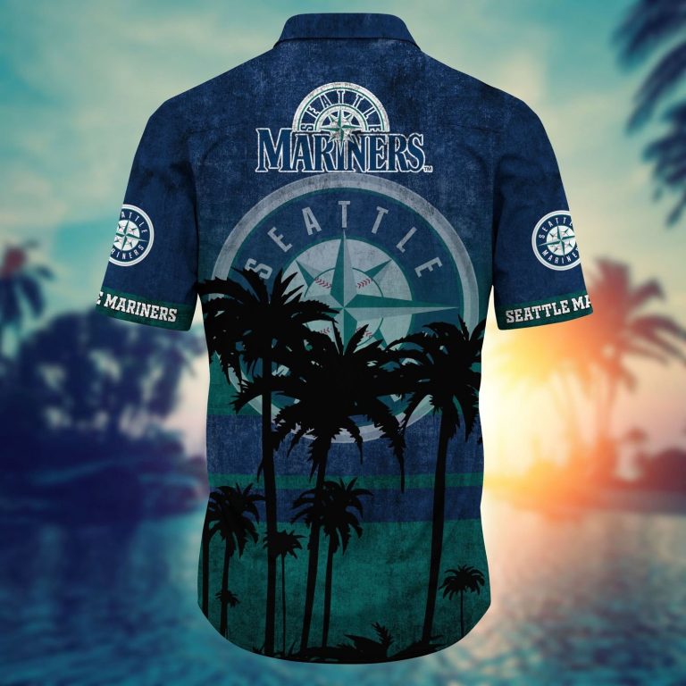 Seattle Mariners hawaiian shirt short 2