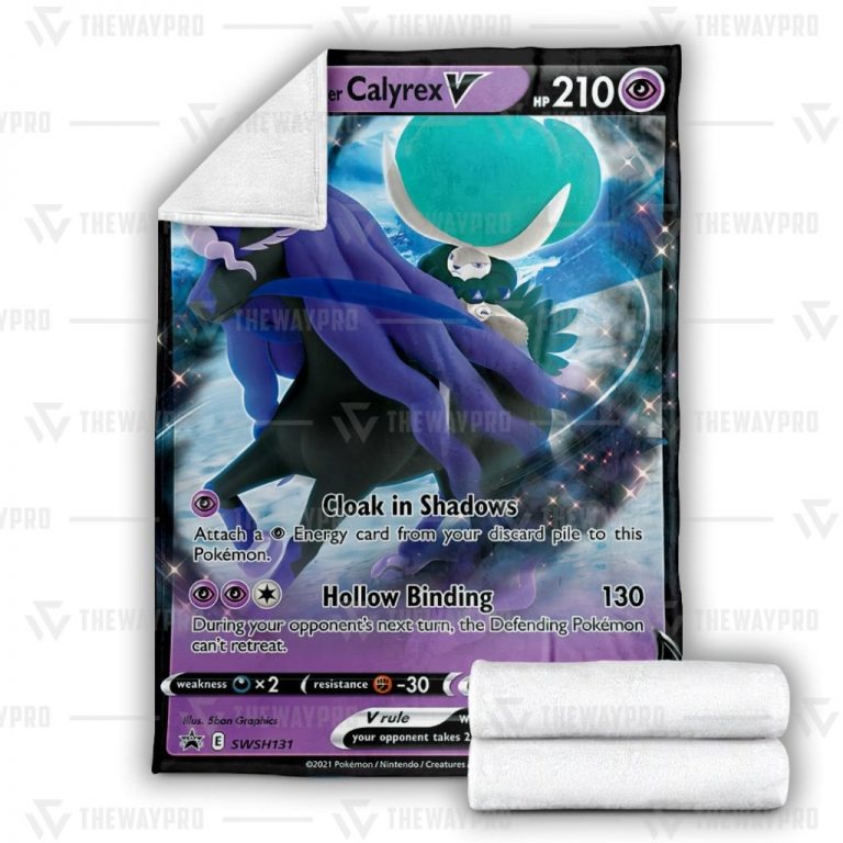 Shadow Rider Calyrex V Pokemon blanket 3