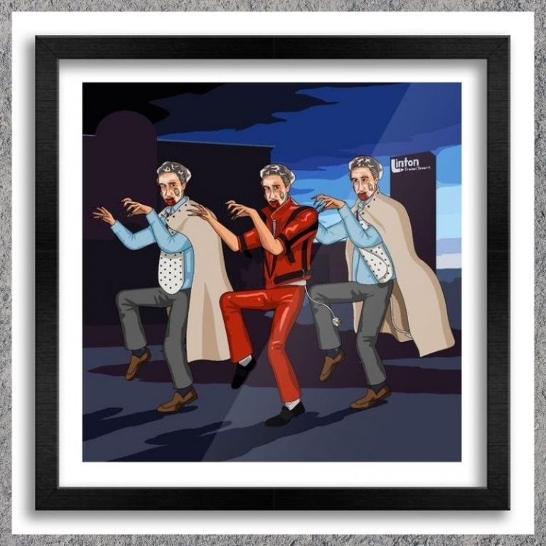 Shitty Zombies Halloween wall art 2