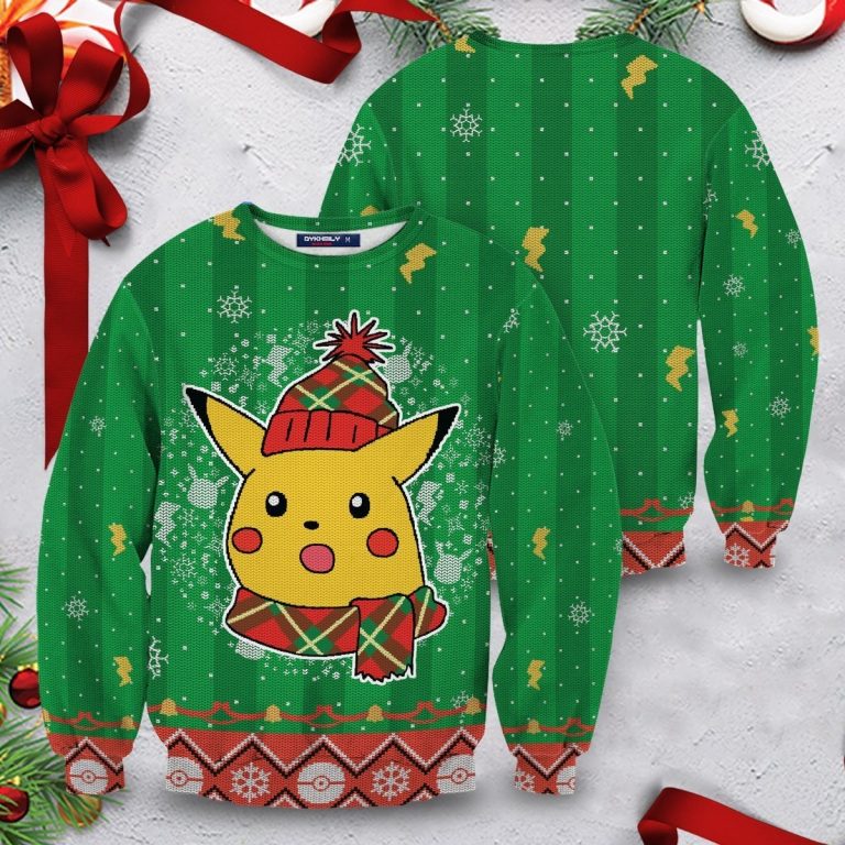 Shocked Pikachu sweater sweatshirt 1