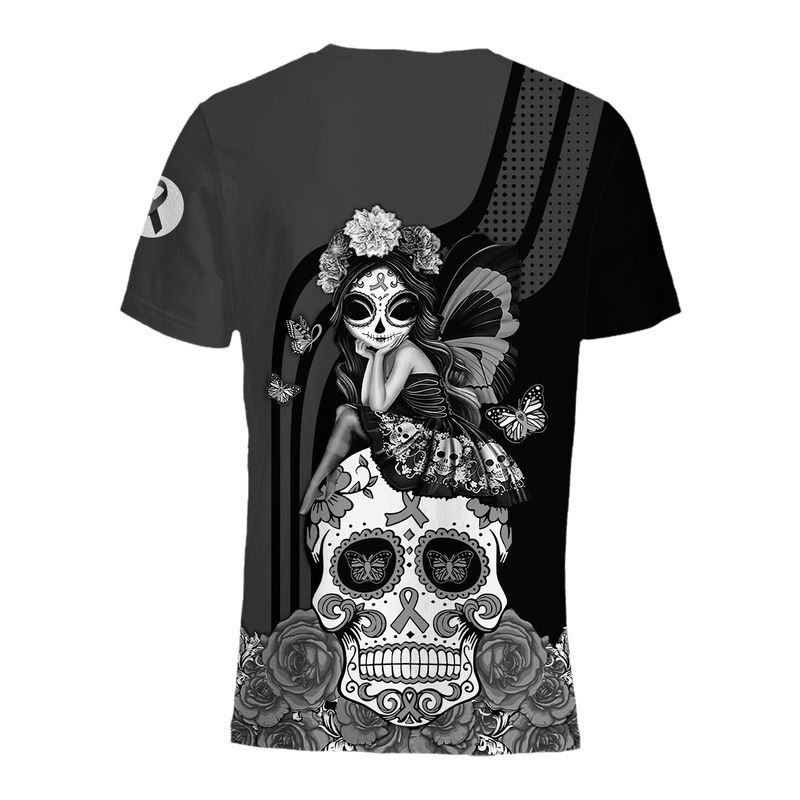 Skin Cancer Awareness Sugar Skull Fairy 3d shirt, hoodie 3 Skin Cancer Awareness Sugar Skull Fairy 3d shirt hoodie 4