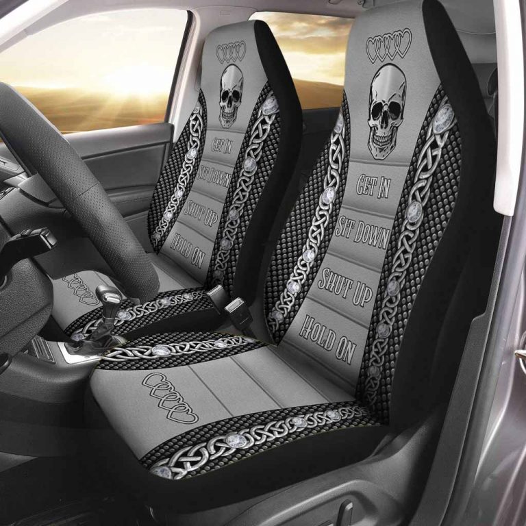Skull Get In Sit Down Shut Up Hold On Car Seat Cover 1