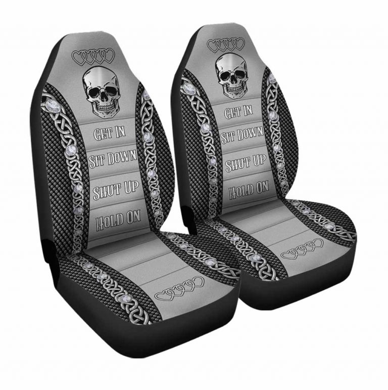 Skull Get In Sit Down Shut Up Hold On Car Seat Cover 4