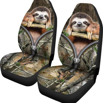 Sloth 3d over printed seat cover 2 Sloth 3d over printed seat cover 1