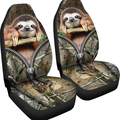 Sloth 3d over printed seat cover 4 Sloth 3d over printed seat cover 3