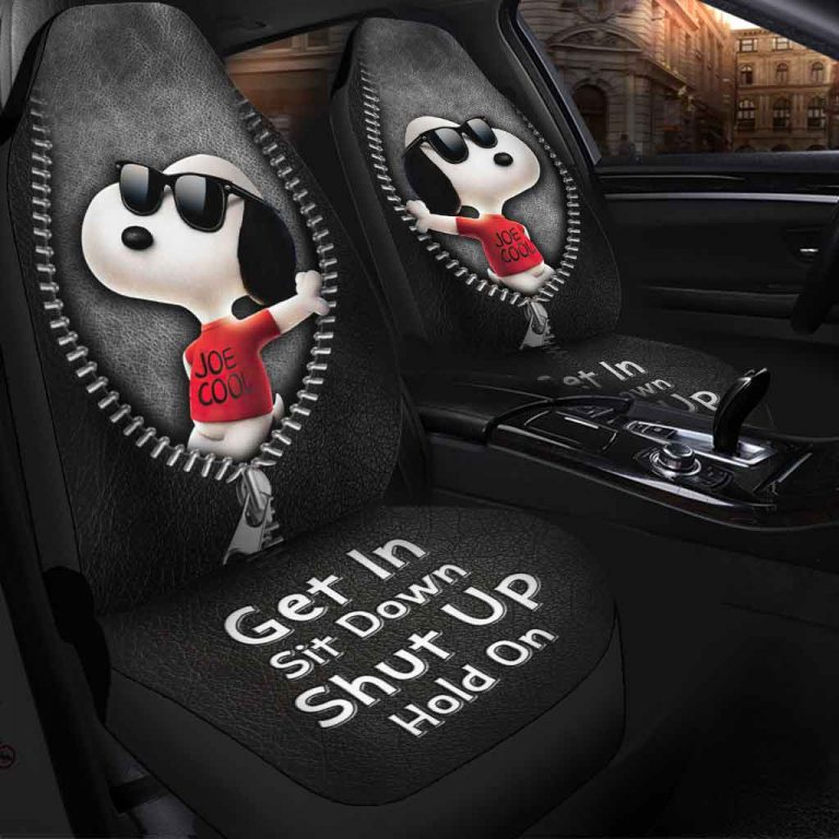 Snoopy Joe Cool Get In Sit Down Shut Up Hold On Car Seat Cover 3
