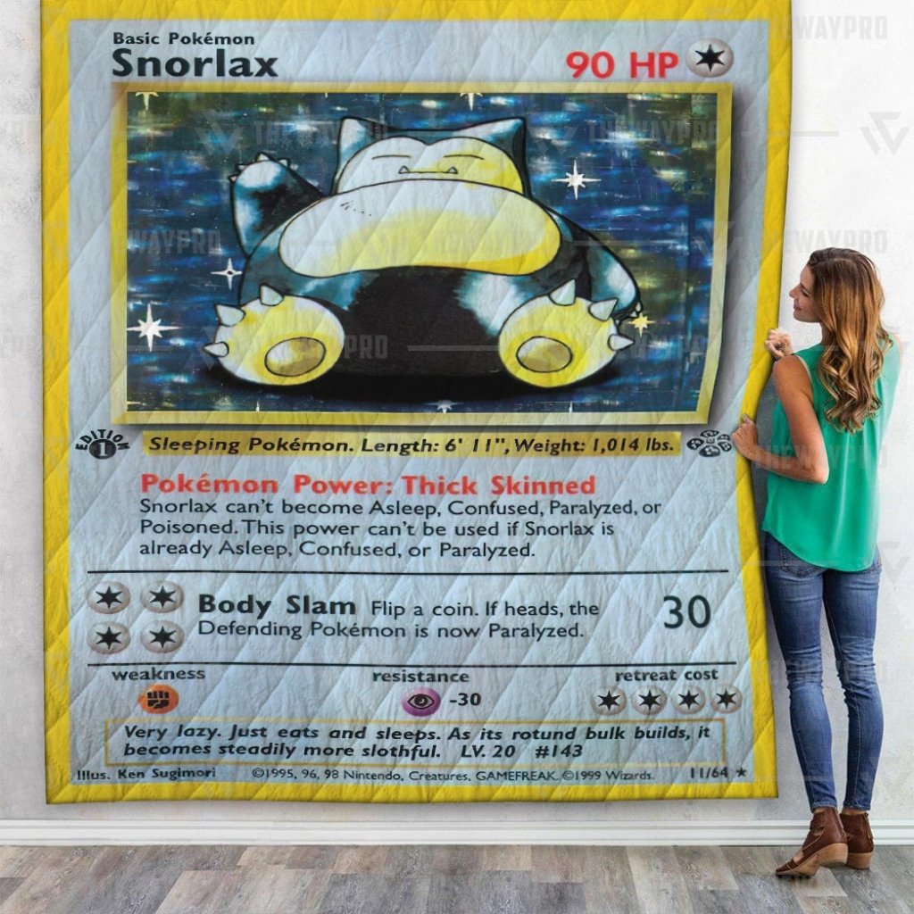Snorlax Pokemon quilt blanket 5 Snorlax Pokemon quilt blanket