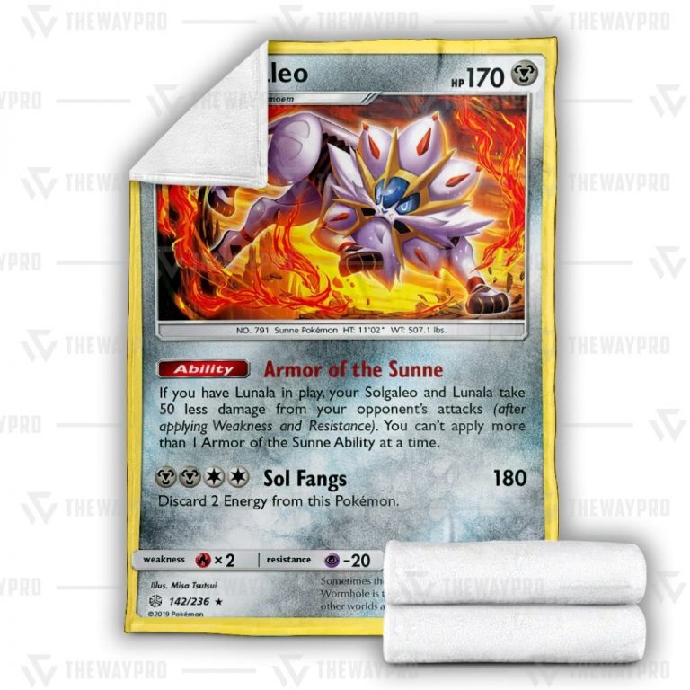 Solgaleo Cosmic Eclipse Pokemon blanket 3