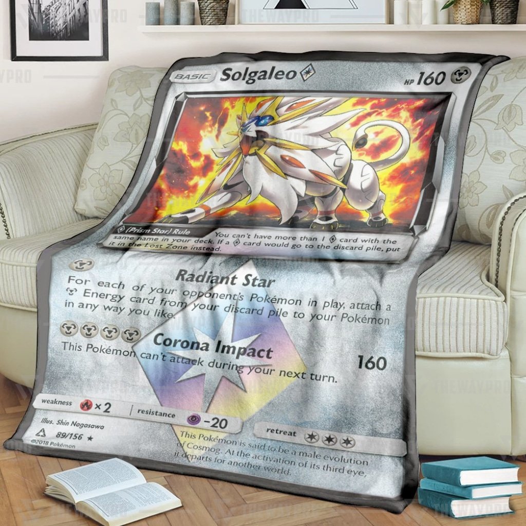 Solgaleo Prism Star Ultra Prism Pokemon blanket 1