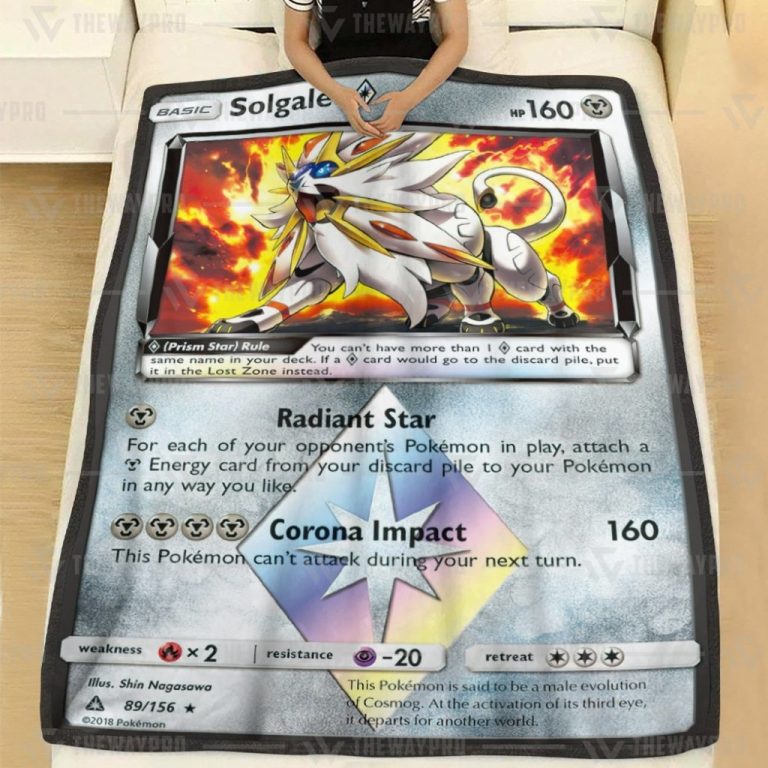 Solgaleo Prism Star Ultra Prism Pokemon blanket 2