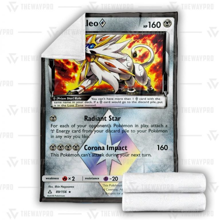 Solgaleo Prism Star Ultra Prism Pokemon blanket 3