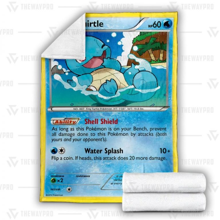 Squirtle Pokemon blanket 2