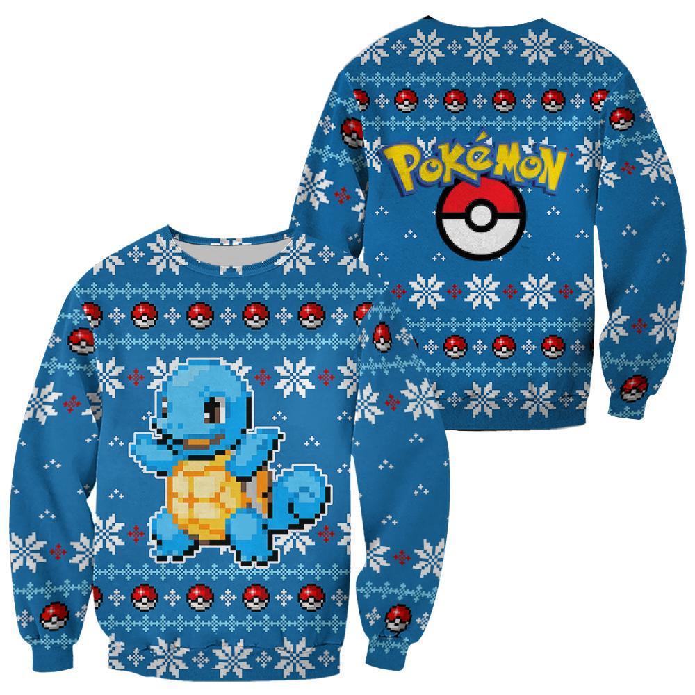 Squirtle Pokemon pokeball sweater, sweatshirt 10 Squirtle Pokemon pokeball sweater sweatshirt 1