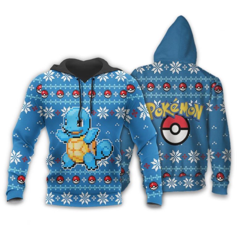 Squirtle Pokemon pokeball sweater, sweatshirt 2 Squirtle Pokemon pokeball sweater sweatshirt 2