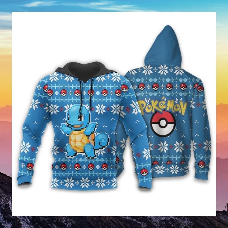 Squirtle Pokemon pokeball sweater, sweatshirt 2 Squirtle Pokemon pokeball sweater sweatshirt 4