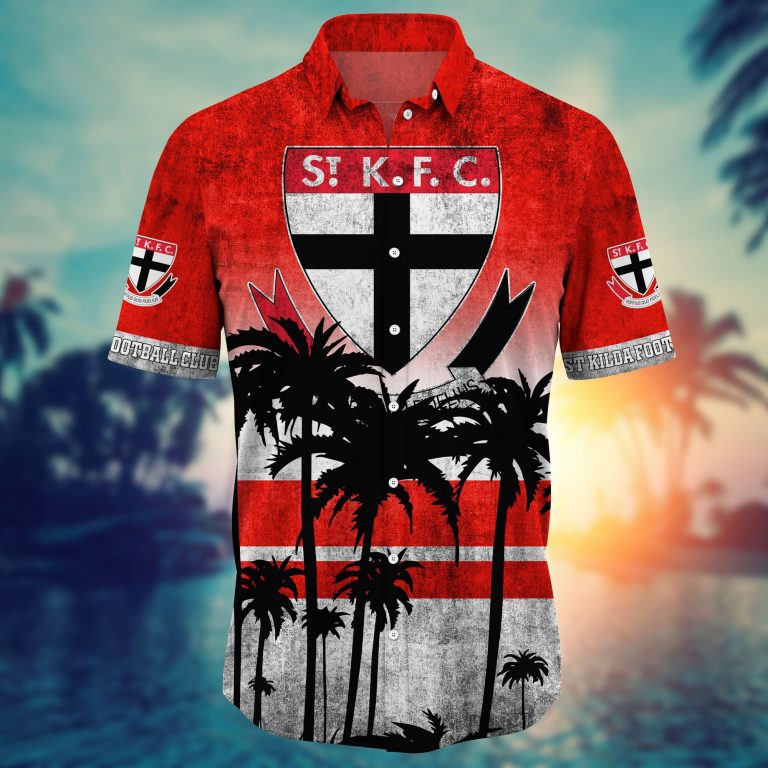 St Kilda Saints AFL Hawaiian shirt short 1